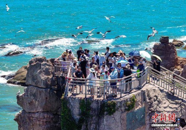 实盘配资平台查询 山东海岛游夏日“出圈”！荣成海驴岛、鸡鸣岛引客来，游客尽享清凉